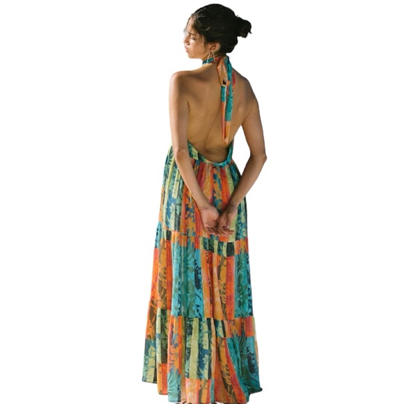 O’Neill | Jennifer Tiered Maxi Dress Size Large NWT - Picture 2 of 10